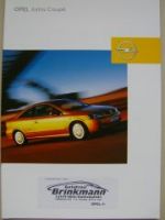 Opel Astra Coupè Prospekt Februar 2003 NEU