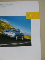 Opel Astra Cabrio Zubehör Prospekt März 2003 NEU