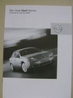 Opel Preisliste Vectra Februar 2002 NEU