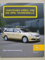 Opel Taximodelle Prospekt Januar 2005 NEU