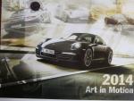 Porsche Original Großformat 2014 Kalender Cayenne Turbo S (957),911 50 Years (991),911 GT3,