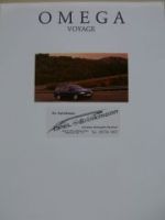 Opel Omega B Voyage Prospekt Januar 1996 +Preisliste