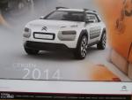 Original Citroen Modelle 2014 Kalender Cactus,C4,DS4,DS3,Berlingo,DS5,C5 Tourer,C4 Aircross,C-Zero