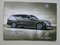 Mercedes Benz Preisliste E-Klasse T-Modelle BR212 Februar 2010
