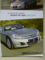 Opel Zubehör Prospekt 2008/2009 MAG Autowelt alle Modelle