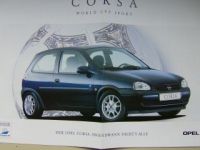 Opel Corsa B World Cup Sport Poster 1998 NEU