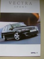 Opel Vectra Caravan Sport Prospektblatt Dezember 2000