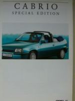 Opel Kadett E Cabrio Special Edition Prospekt Juli 1992