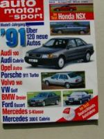 ams 18/1990 Honda NSX, Peugeot 405SRi, 300E-24 AMG/Oettinger