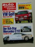 ams 18/1991 Audi S4 C4, C112,Astra, R19 Cabrio,ZX Aura,Tip 2.0 1