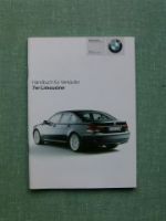 BMW Handbuch für Verkäufer 7er Limousine E65 E66 Special Edition