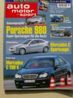 ams 14/2000 BMW 320i Touring E46, Yes Roadster, Corvette Z 06