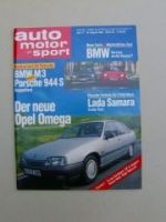 ams 17/1986 Opel Omega A, BMW M3 E30, Porsche 944S