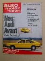 ams 17/1977 Audi 100 Typ43 Avant C2, Rover 3500