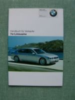 BMW Handbuch für Verkäufer 7er Limousine E65 E66 +Individual