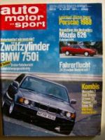 ams 15/1987 BMW 750i E32, Mazda 626, Volvo 740