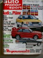 ams 8/1985 BMW 325e Kat E30, Mercedes Benz 200 W124