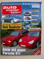 ams 18/2001 BMW M3 Coupè E46,C3, A4 Avant, 911,Fiesta