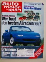 ams 4/1989 BMW 325iX E30, Mazda MX-5