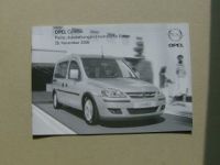Opel Combo Preisliste November 2008