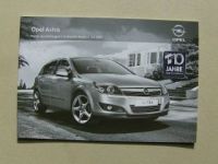 Opel Astra Preisliste Juli 2009 NEU