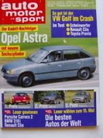 ams 22/1990 Mercedes 500E W124, Alpina Z1 RLE, Calibra 2.0i