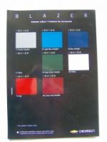 Chevrolet Blazer Farben/Polster Prospektblatt