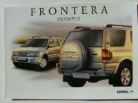 Opel Frontera Olympus Prospekt August 2001