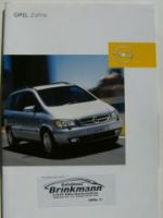 Opel Zafira Prospekt Januar 2004 +Preisliste NEU