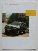 Opel Frontera Barbour Prospekt Februar 2003 NEU