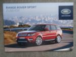 Landrover Range Rover Sport Zubehör Katalog 9/2013 +Preise