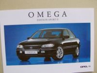 Opel Omega B Edition Sport2 Prospektblatt August 1998