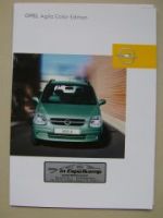 Opel Agila Color Edition Prospekt August 2002