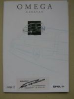 Opel Omega B Caravan Prospekt Januar 1999