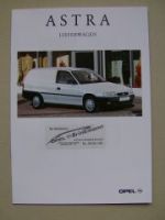 Opel Astra Lieferwagen Prospekt November 1997 NEU