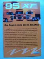 DAF 95XF Prospekt Poster NEU