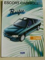 Ford Escort Cabriolet Pacific Prospekt Februar 1996