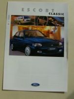 Ford Escort Classic +Turnier Prospekt November 1997