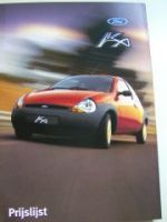 Ford Ka Prijslijst Januar 1999 NEU