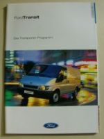 Ford Transit Transporter-Programm Prospekt Oktober 2001