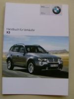 BMW Handbuch für Verkäufer X3 E83 März 2007