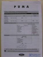 Ford Puma Preisliste Dezember 1999