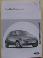 Ford Ka Colour Line Preisliste April 2003 NEU