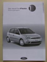 Ford Fiesta 1st Preisliste Dezember 2001
