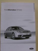 Ford Mondeo ST220 Preisliste April 2002