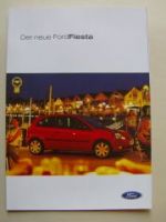 Ford Fiesta Prospekt Poster November 2002 NEU
