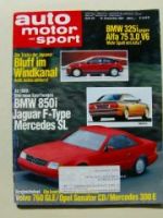 ams 26/1987 BMW 325i E30, 850i E31, SL R129,Senator CD