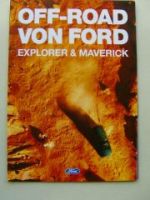 Ford Explorer & Maverick Prospekt Februar 1995 NEU