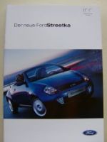 Ford Streetka Prospekt März 2003 NEU