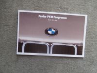 BMW Preisliste 22.8.1988 316i-325iX E30 +Cabrio +M3,touring,520i-M5 E34,730 735i 750i E32,635CSI +M6 E24